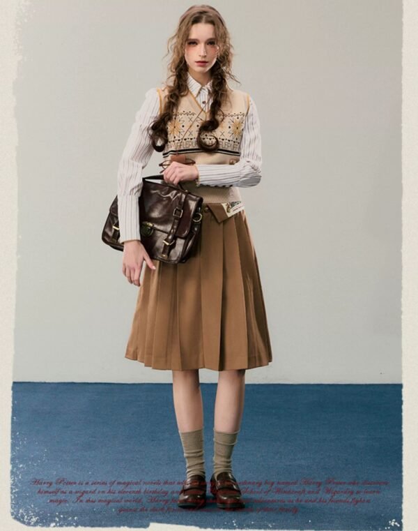 Kyouko House X Harry Potter Splicing College Skirt - Image 4