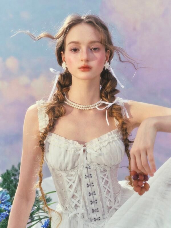 LACEMADE - White Dream Tide Corset Dress - Image 6
