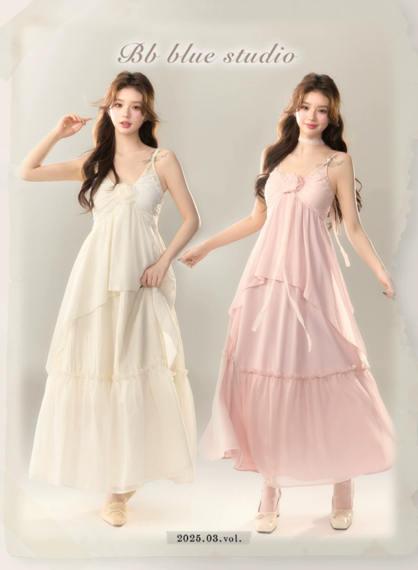 BB BLUE - Moonlight Goddess Suspender Dress
